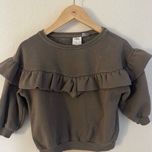 Zara Ruffle Sweatshirt